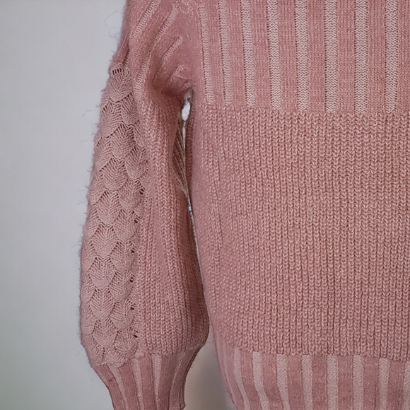 NWT Pink Solid Button Front Raglan Sleeve Cardigan Pink SIZE SMALL - Picture 4 of 8